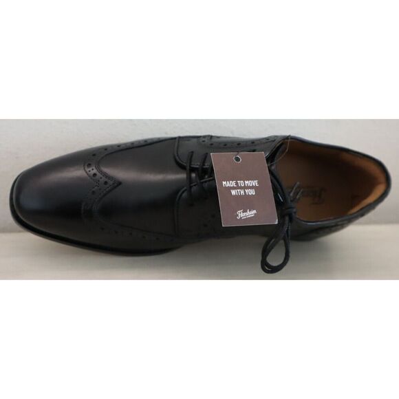 Florsheim 12198-001 Men\'s Sz 9W Black Leather Conetta Wing Tip Oxfords main image 8